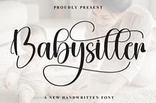 Babysitter | Script Font
