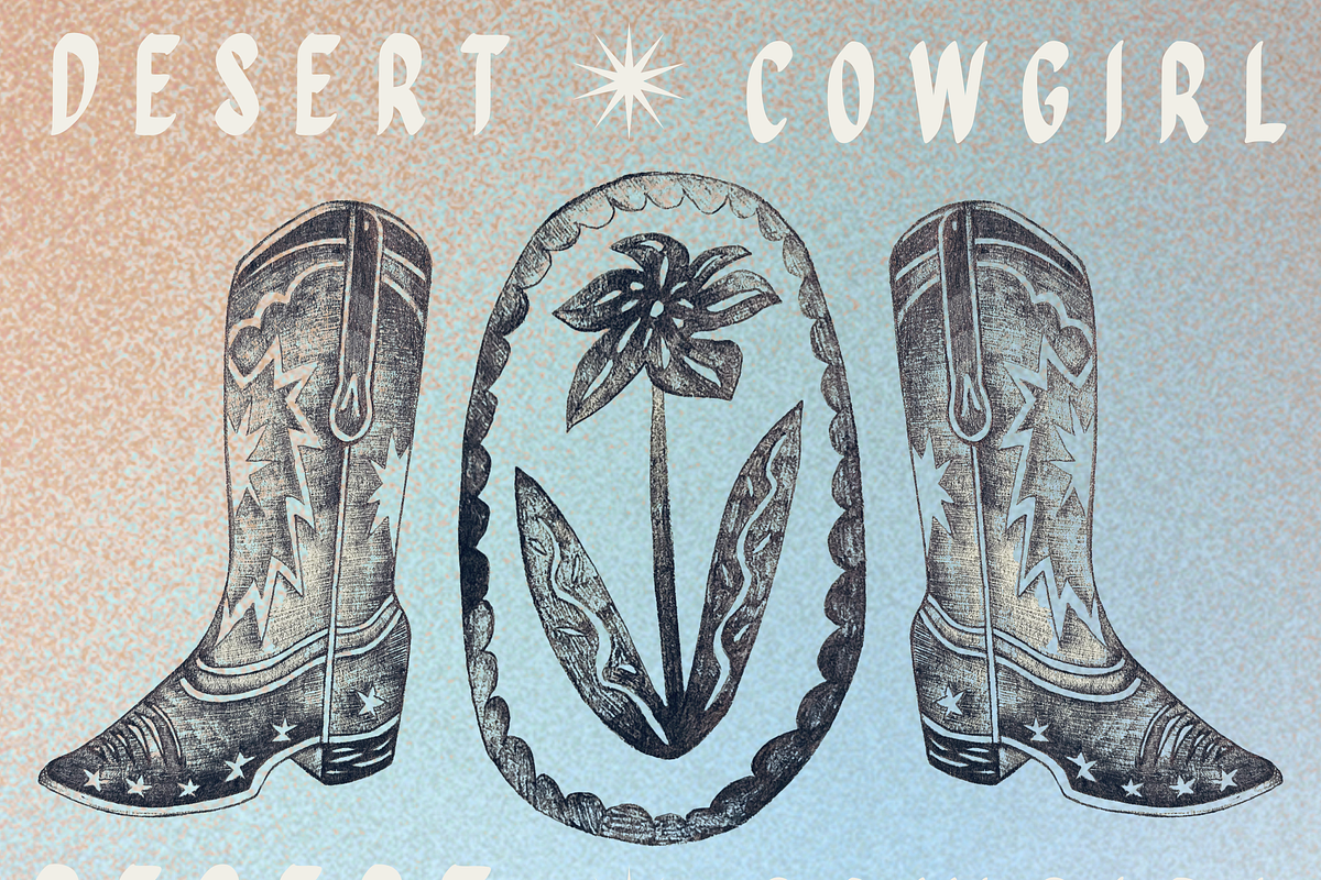 Desert Cowgirl Pen + Ink clipart, an Object Illustration by Eryn Rose Design (Photo 2 of 17)