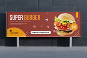 Burger Billboard Fast Food Banner, a Social Media Template by MightyDesign (Thumbnail 2 of 6)