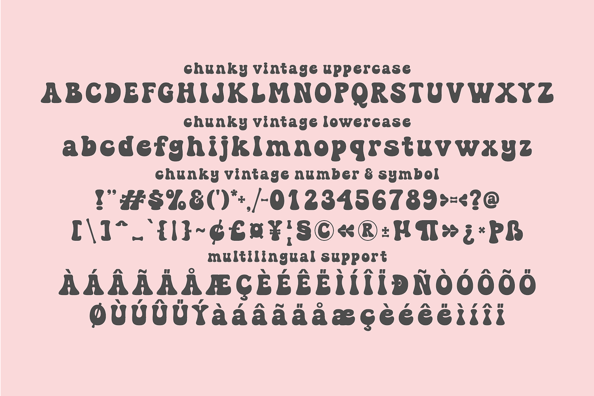 Chunky Vintage - Retro Font, a Handwritten Font by Keithzo (Photo 8 of 8)