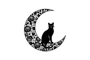 Cat on Crescent Moon Bundle, an Illustration by jahid234 (Thumbnail 29 of 31)