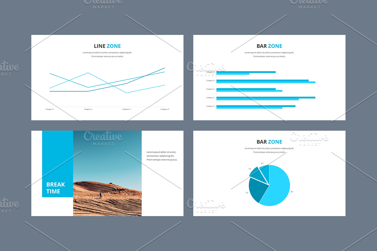 BLUEZ - Powerpoint Template, a Presentation Template by Pixelz Studio (Photo 8 of 10)