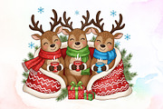 Merry Christmas Reindeer PNG Sublima, an Illustration by Sublimation Artist (Thumbnail 1 of 9)