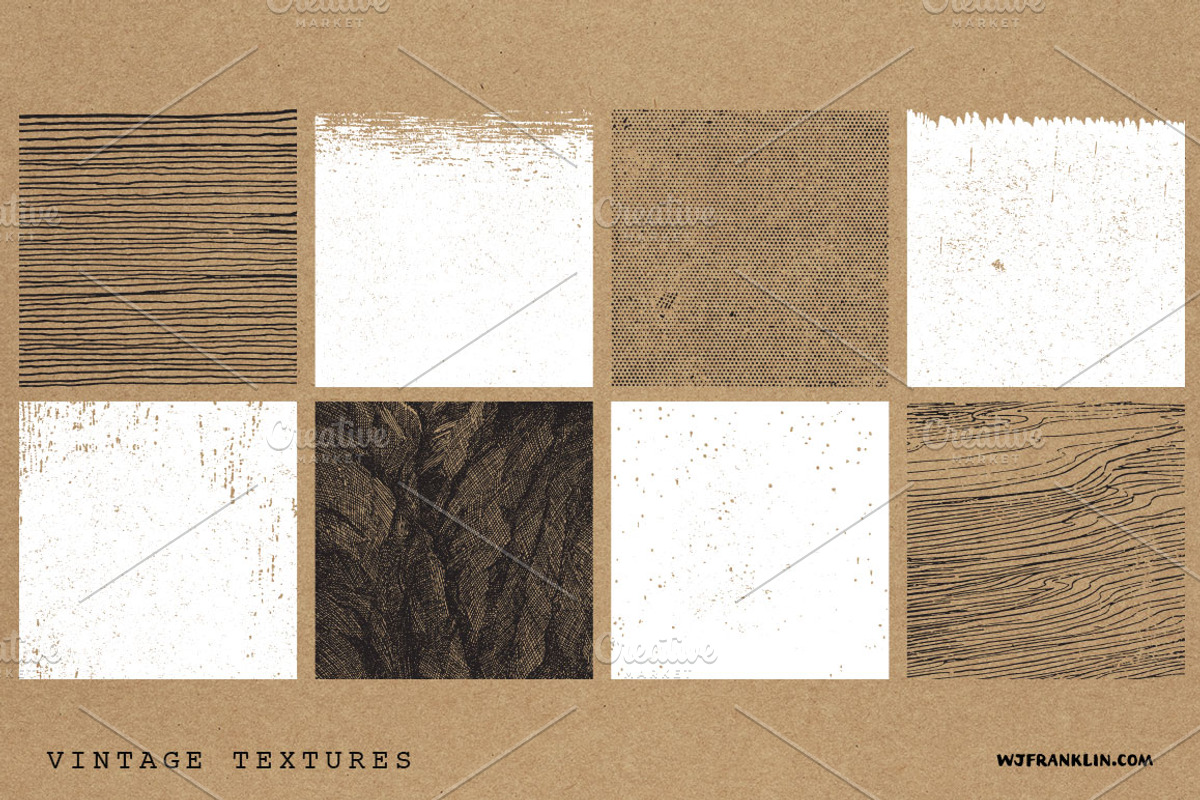 15 Vintage Textures & Illustrations, a Texture Illustration by Wes Franklin (Photo 2 of 5)