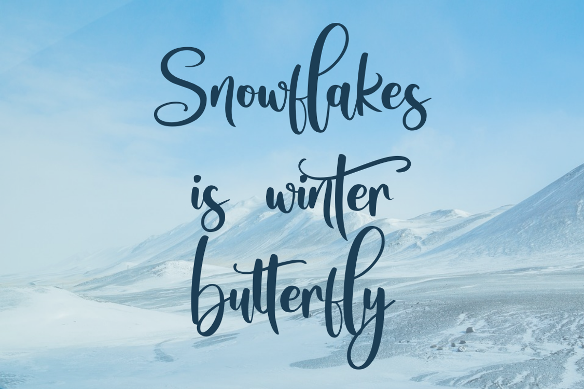 Snowtimes | A Bouncy Handwritten, a Script Font by Rissyletter Studio (Photo 2 of 9)