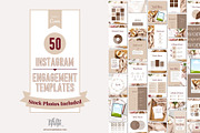 50 Instagram Post Canva Templates, a Social Media Template by With Love Monique (Thumbnail 1 of 14)