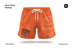 Short Pants Mockup, a Bottom Mockup by sweetmaroon.studio