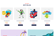 Kids Toys Store WooCommerce WP Theme, a WordPress Template by UInstrument (Thumbnail 2 of 8)