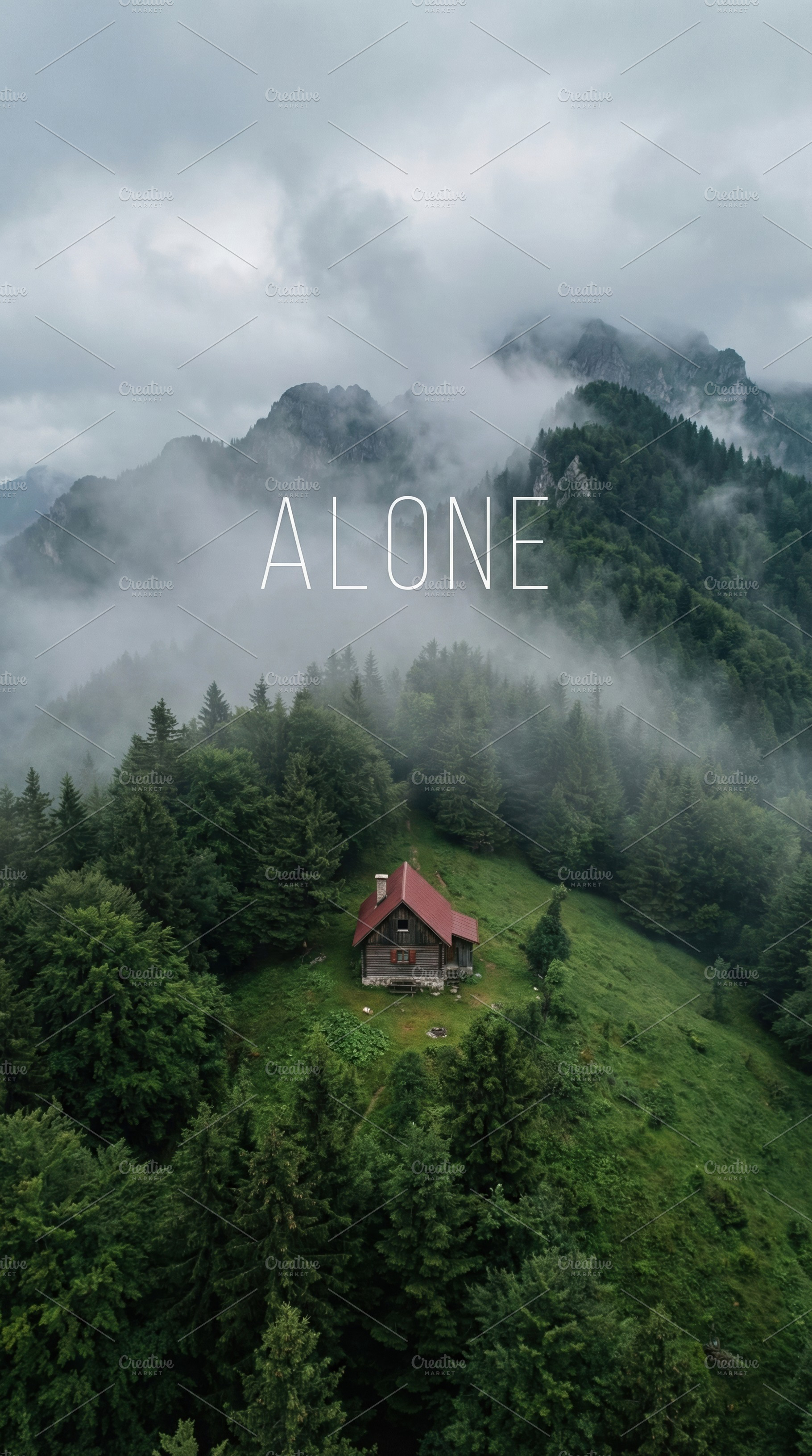 Wooden Cabin in Misty Mountain, a Nature Photo by Virgo Studio