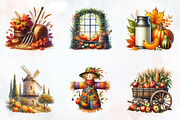 Antique Farming Autumn Sublimation, a Seasonal Illustration by RobertsArt (Thumbnail 4 of 7)