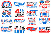American 4th July Bundle Png Svg, an Object Graphic by EllaMaiyaali (Thumbnail 1 of 9)