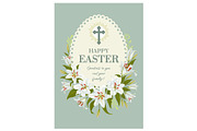 Easter Greeting Card Templates, a Card Template by Vector beauty (Thumbnail 3 of 3)