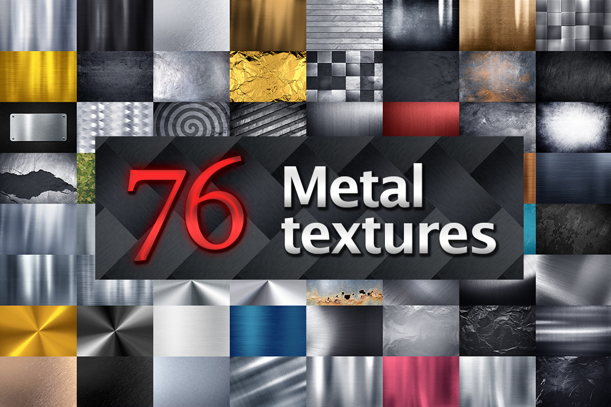 76 Metal Textures and Backgrounds, a Texture Graphic by PSDgraphics (Photo 1 of 27)