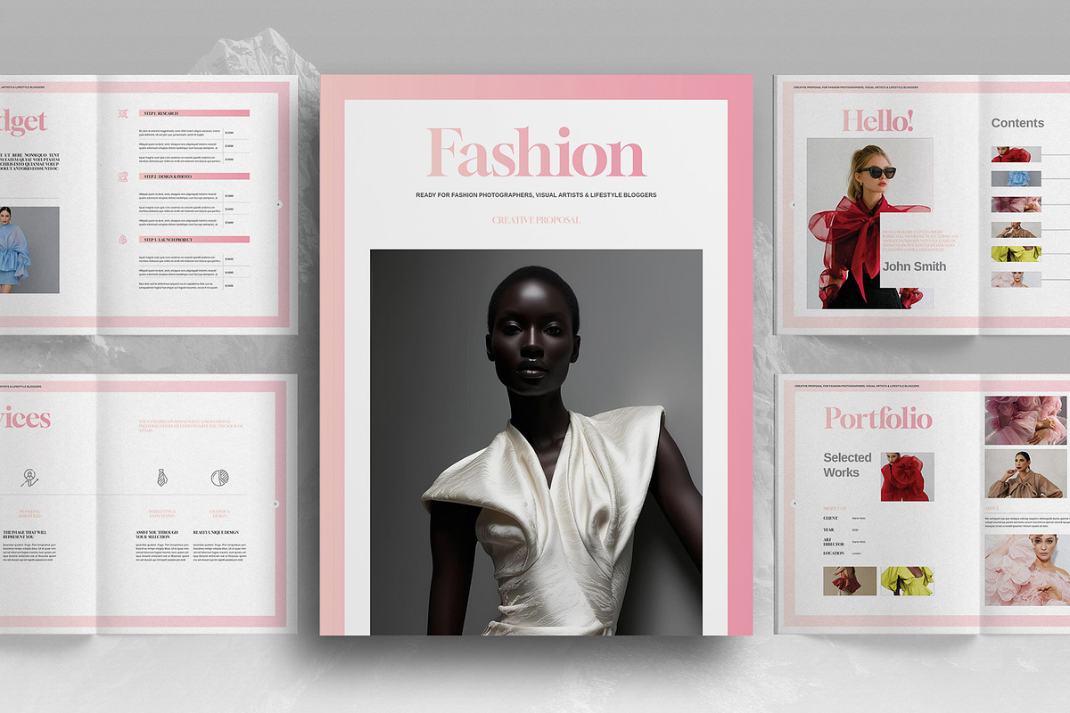 Creative Fashion Project Proposal, a Brochure Template by Boris Cupac (Photo 1 of 7)