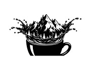 Mountain Coffee Cup Bundle, an Object Illustration by yasushie (Thumbnail 29 of 31)