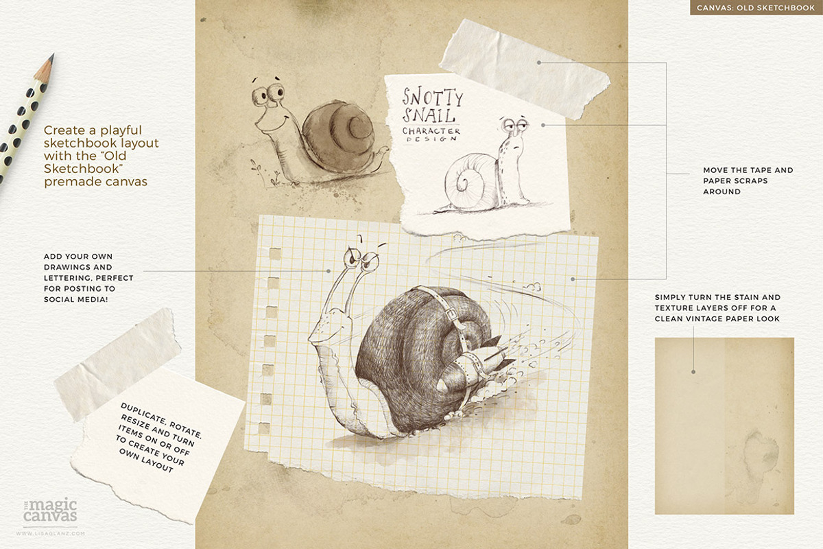 Magic Canvas Photoshop textures, a Layer Style Add-On by Lisa Glanz (Photo 8 of 13)