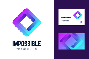 Impossible square logo