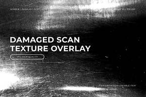 Damaged Scan Texture Overlay, a Texture Graphic by Pitchlook.Studio