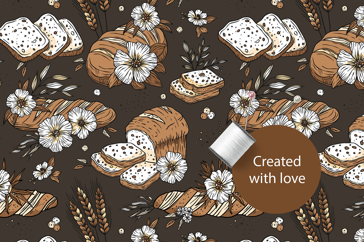 Pastry Chef Bakery Pattern Set, a Pattern Graphic by Red Ink (Photo 3 of 9)