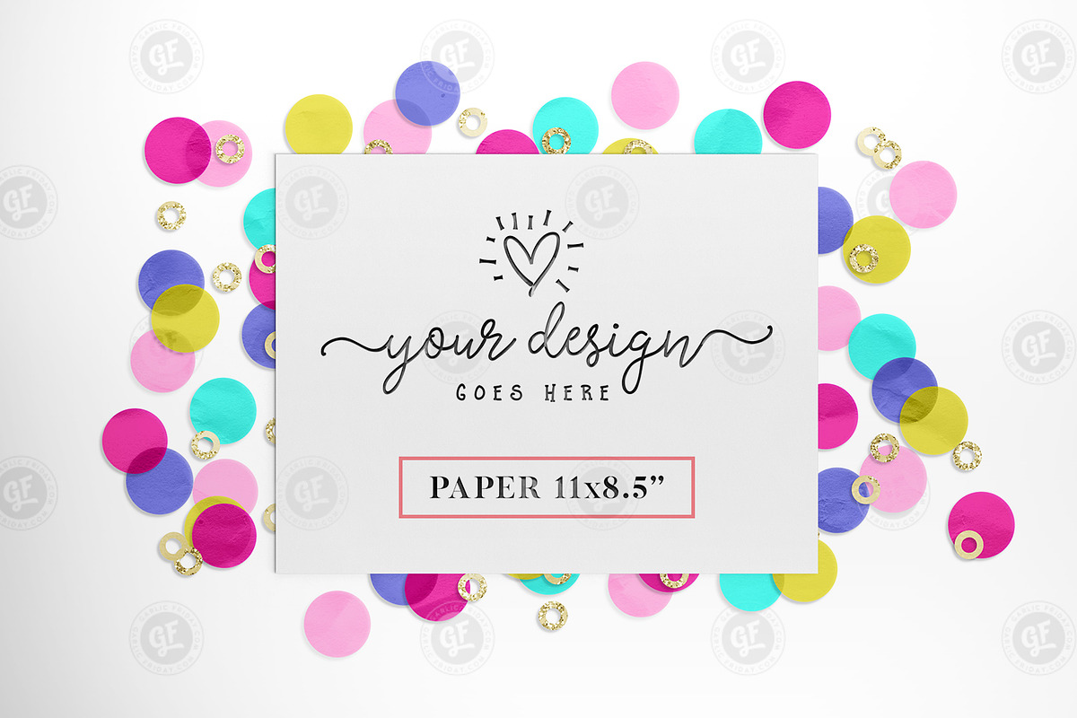 Giant Confetti Mockup Bundle, a Books & Magazine Mockup by Garlic Friday Design (Photo 9 of 18)