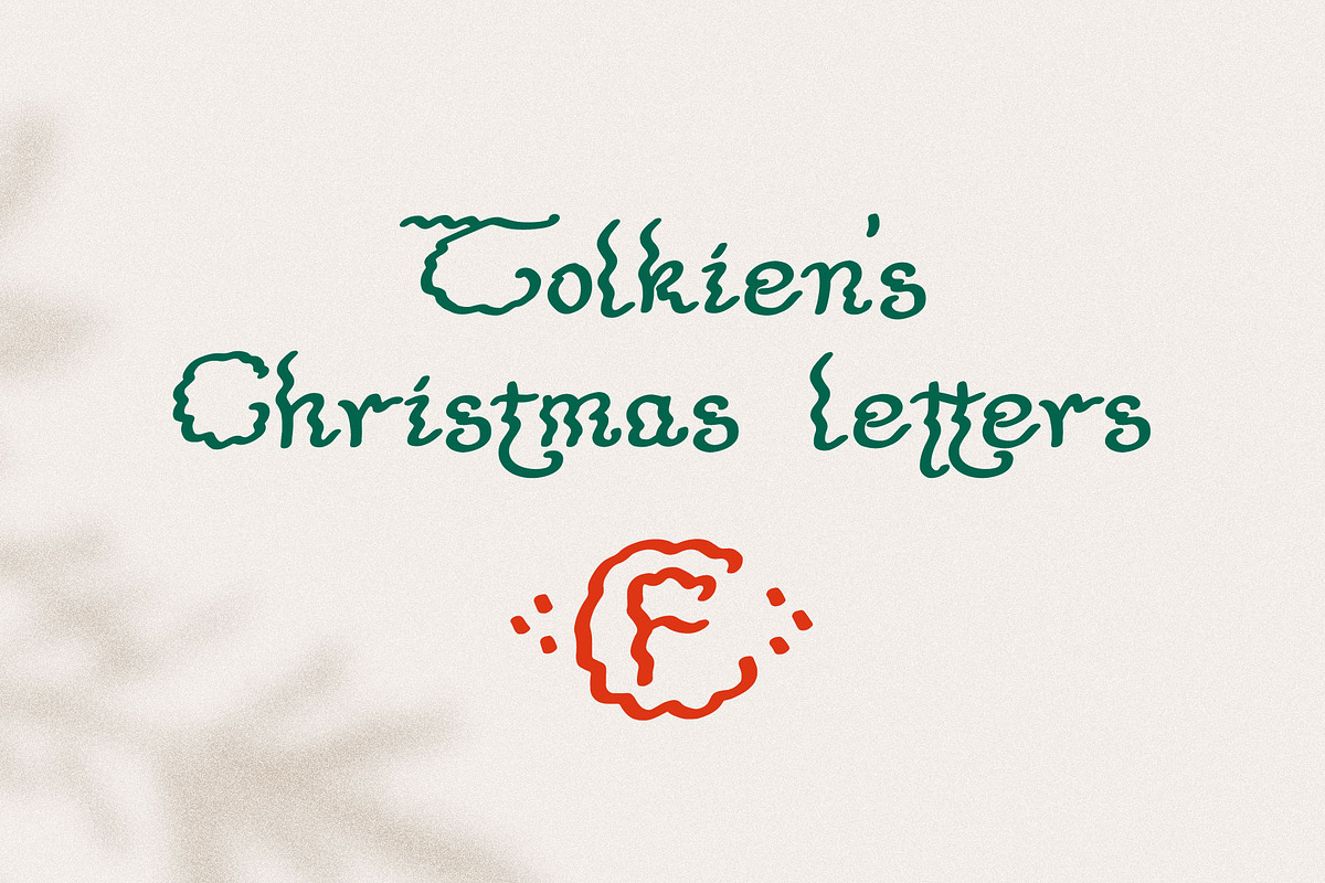 Tolkien's Christmas Letters fonts, a Script Font by kaer_shop (Photo 10 of 10)