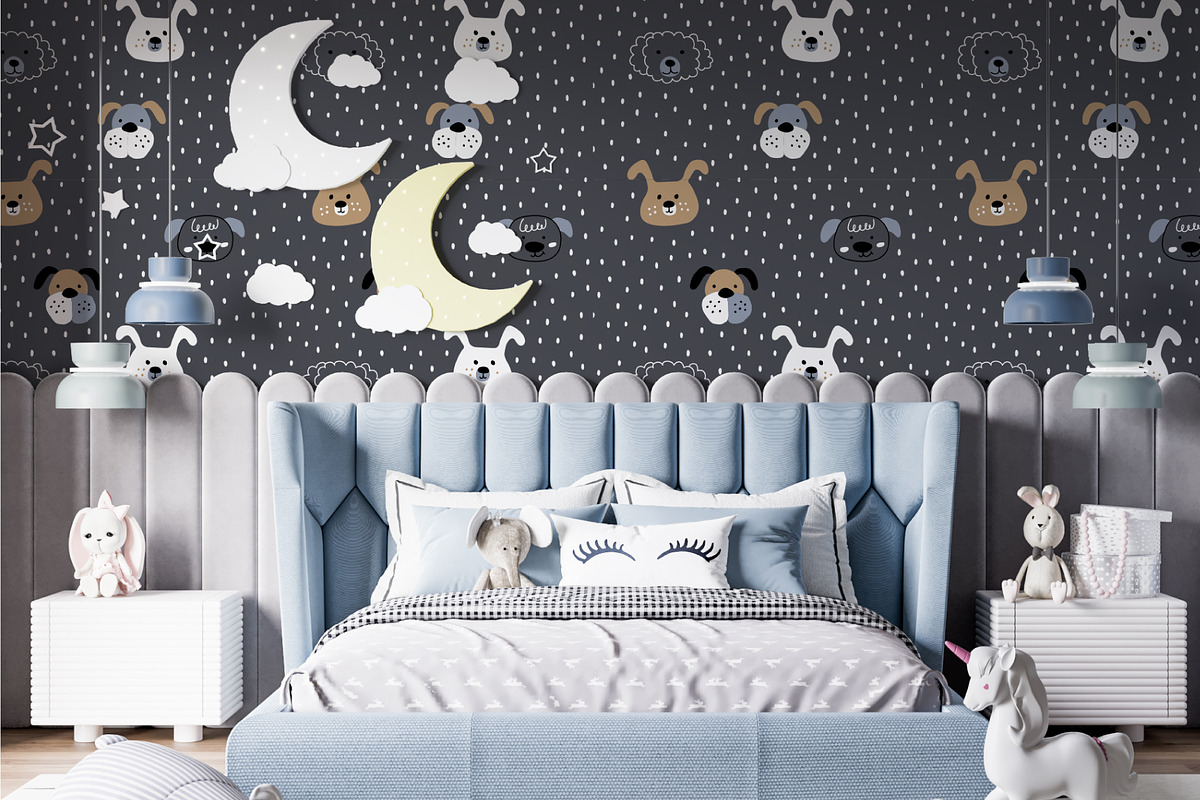 Doggy Woof. Vector dog patterns, a Pattern Graphic by ValeriiaFeeva (Photo 8 of 11)
