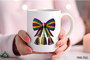 Mardi Gras Crochet Bow PNG, an Illustration by Craft Nest (Thumbnail 4 of 4)