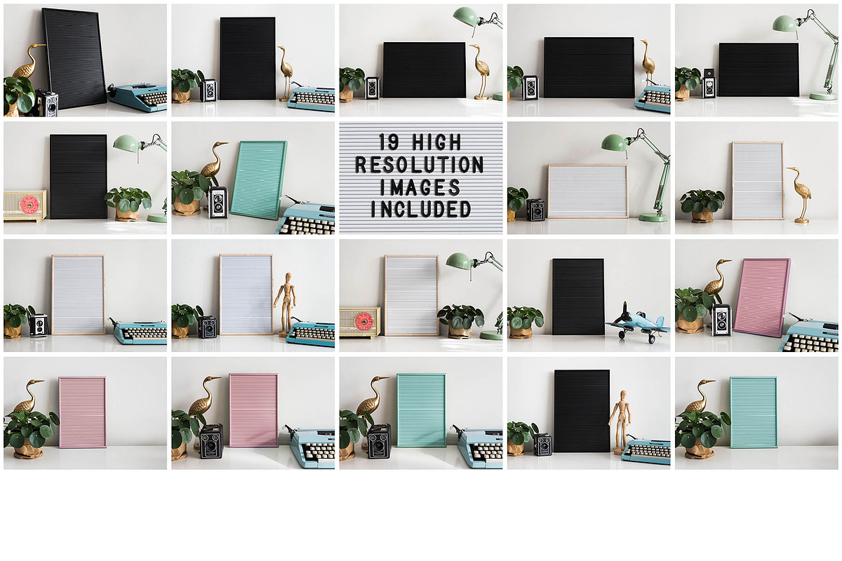 Letter board mockup set, a Product Mockup by Twin Design (Photo 3 of 5)