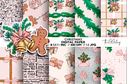 Christmas Digital Paper pack, a Pattern Graphic by The GG Shop (Thumbnail 1 of 10)