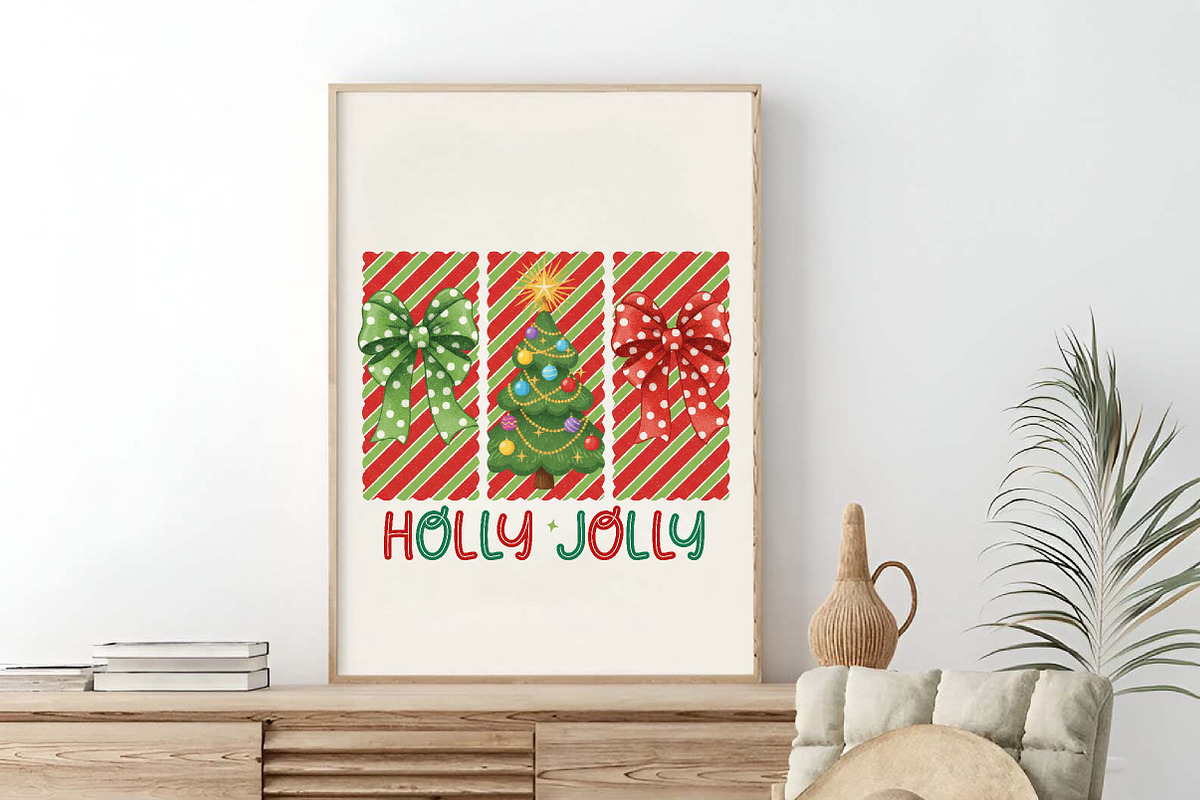 Coquette Holly Jolly Christmas PNG, an Illustration by SinaCreation (Photo 6 of 7)