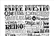 Padre Nuestro - Lettering Poster, an Illustration by Franco Fuentes (Thumbnail 4 of 5)