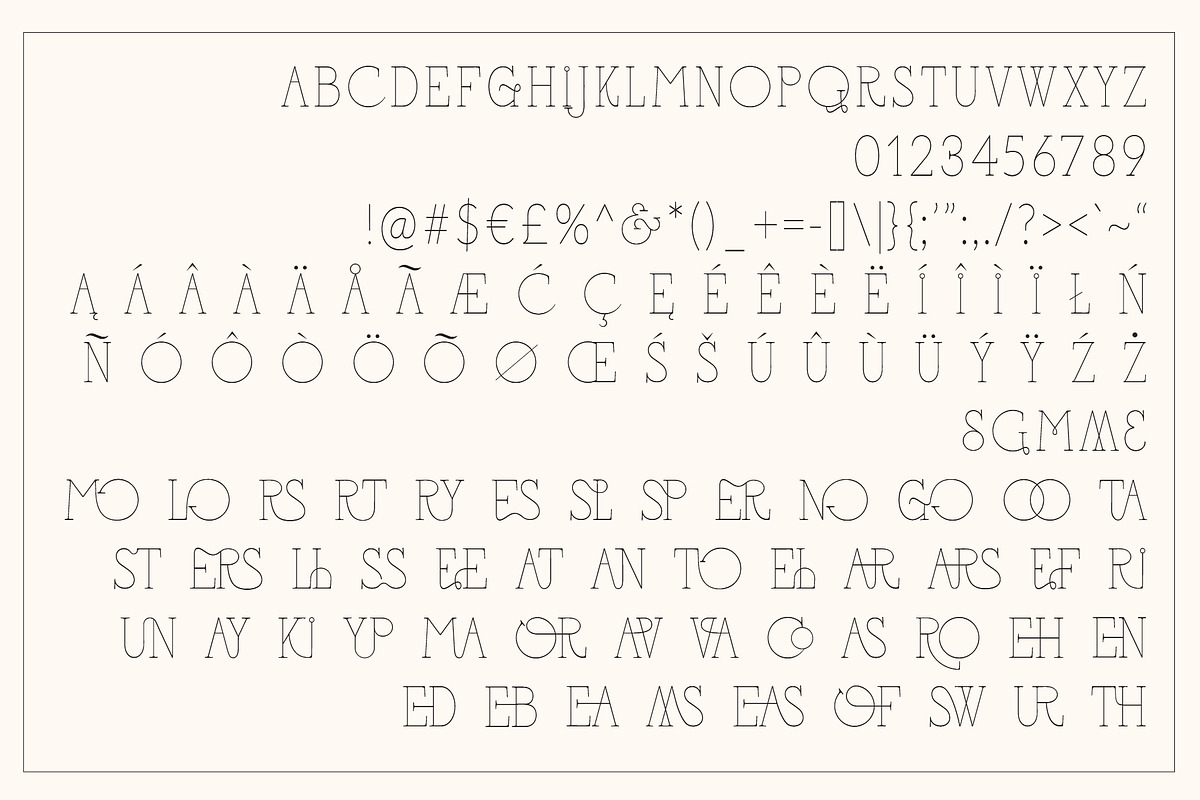 Costa Del Sol - Fun Ligature Font, a Font by Tropical Type (Photo 8 of 9)