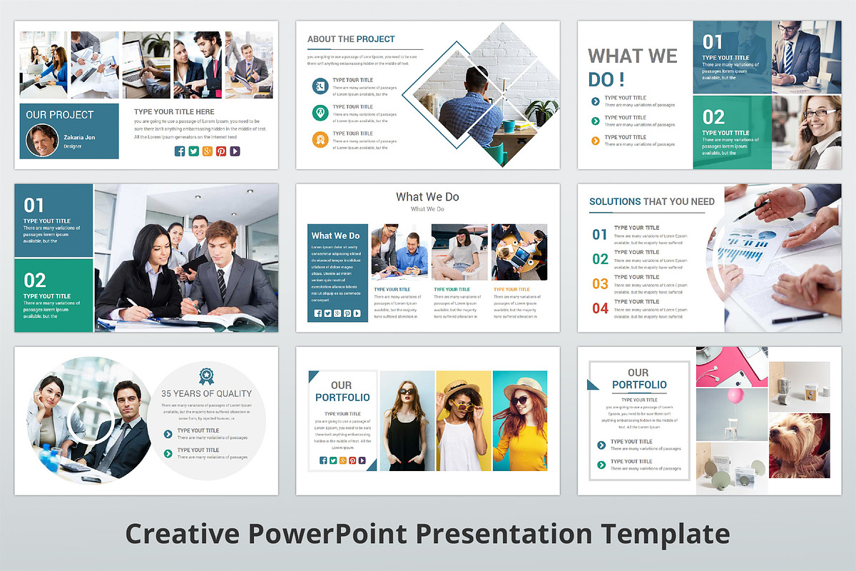 Creative PowerPoint Template, a Presentation Template by GraphicStan (Photo 6 of 23)