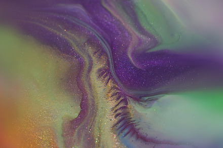 Color mix shiny texture paint shimmering particles