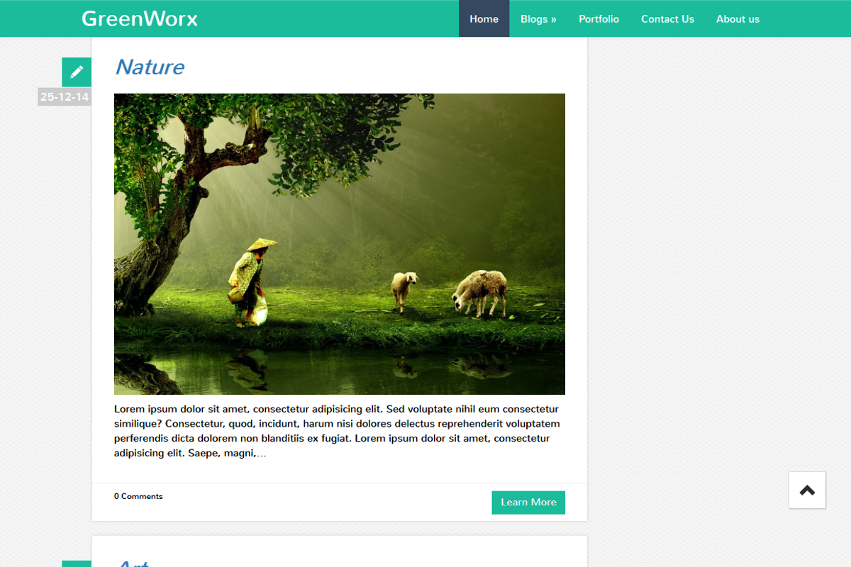 GreenWorx, a WordPress Template by themeworx (Photo 3 of 5)