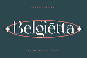 Belgietta- Luxurious Display Serif