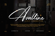Avalline - Handwritten Script, a Script Font by Lettermine (Thumbnail 1 of 10)