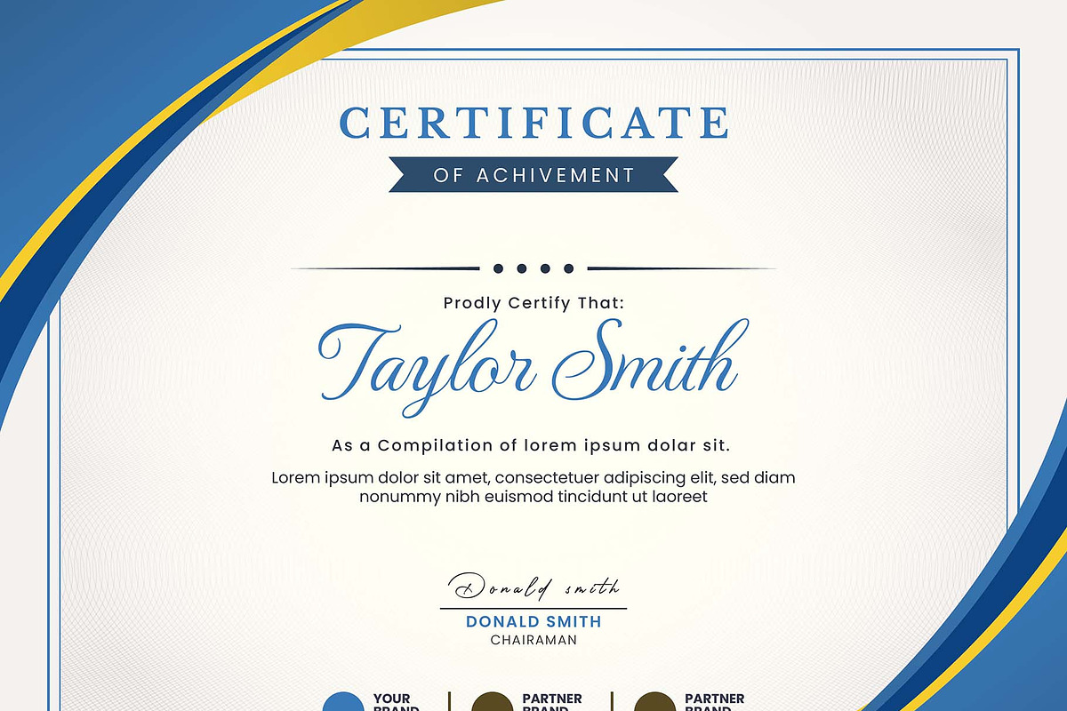 Creative Achievement Certificate, a Stationery Template by MRI STUDIO (Photo 9 of 11)