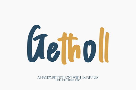 Getholl – A Handwritten Font