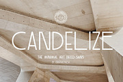 Candelize - Minimal Art Deco Font, a Sans Serif Font by Graphicfresh (Thumbnail 1 of 10)