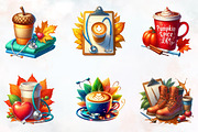 Nurse Fall Harvest Coffee Mug Clipar, an Illustration by RobertsArt (Thumbnail 2 of 7)