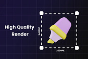 3D Back to School Icon Pack, an Object Graphic by Artnivora.Std (Thumbnail 3 of 4)