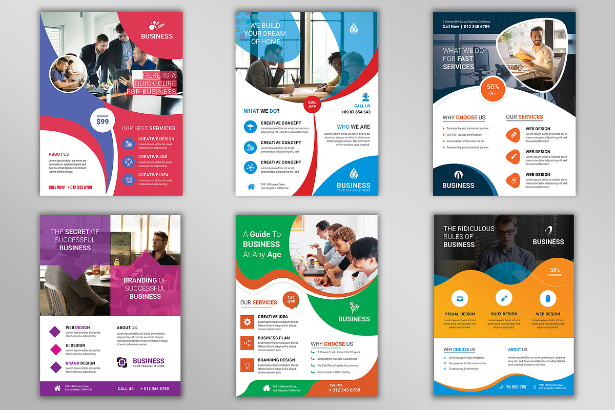 500+ Flyers Mega Bundle 99% OFF, a Flyer Template by Imagine Design Studio (Photo 15 of 98)