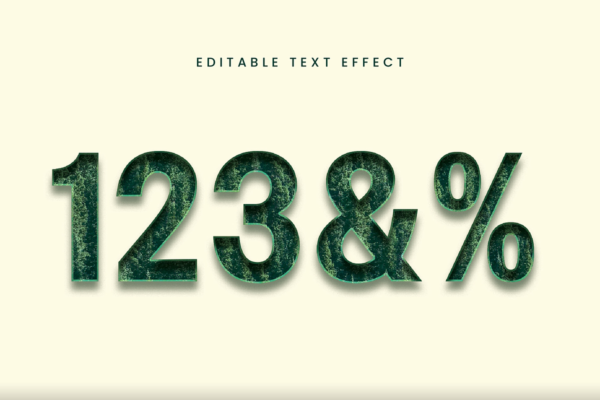 Marble Green Bold Text Effect preview 2