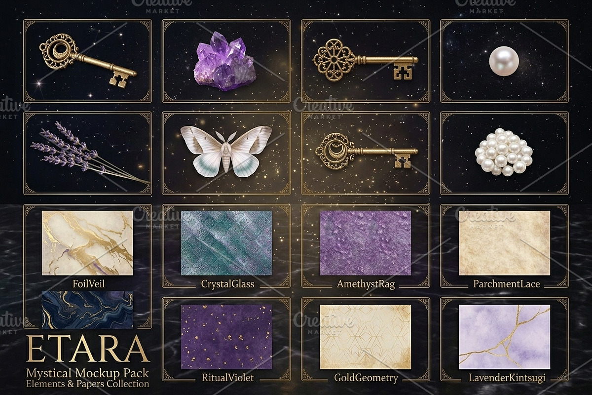 ETARA Mystical Mockup Pack, an Object Graphic by ETARA by Mea Hau (Photo 3 of 60)