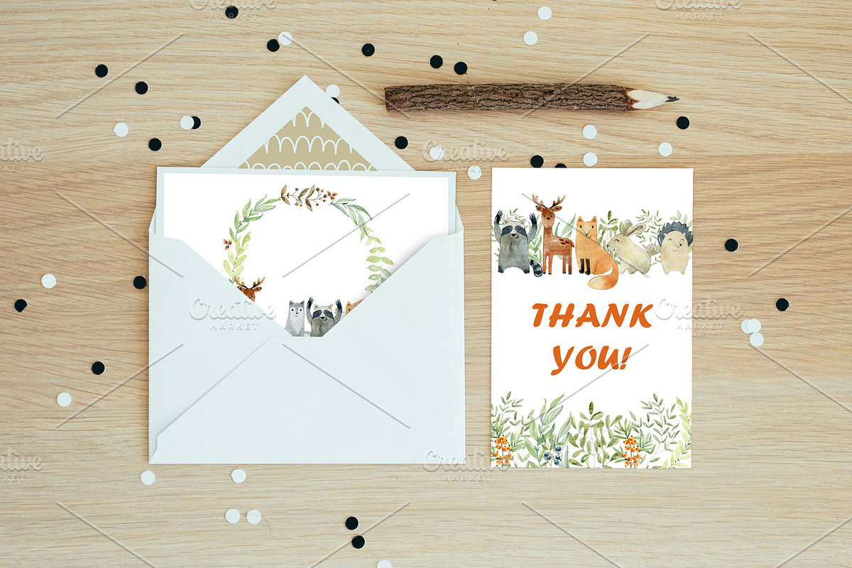 70% off. Bundle. Woodland animals., an Animal Illustration by TaPilipa (Photo 11 of 38)