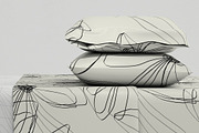 Doodle black white flowers daisy, a Pattern Graphic by Nocito Design (Thumbnail 5 of 6)