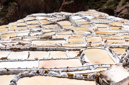 Salt Mines of Maras in Peru, an Architecture Photo by Leonid Andronov