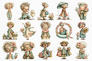 Summer Funny Grandma Clipart, an Illustration by Craft Nest (Thumbnail 6 of 12)