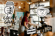 Coffee Hand-Drawn illustrations, a Food Illustration by dicreate (Thumbnail 5 of 12)